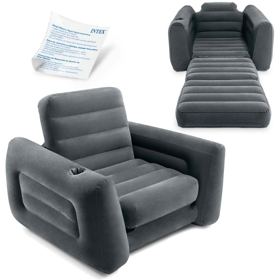 Intex Pull-Out Inflatable Chair (2-in-1 Sofa Bed)