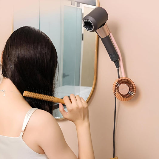 Wall-Mounted Hair Dryer Holder